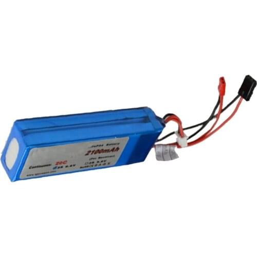 20C 2S LiFepo4 battery pack 6.6V 2100mah lithium battery pack power battery for drones air model battery power w/ JST connector