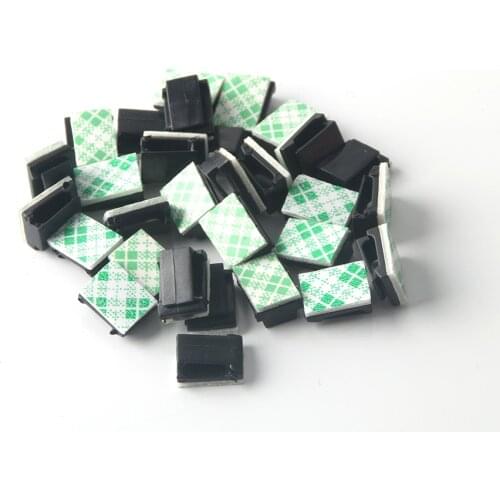 50Pcs Interior Accessories Car Vehicle Data Cord Cable Tie Mount Wires Fixing Clips Auto Fastener and Clip Organizer