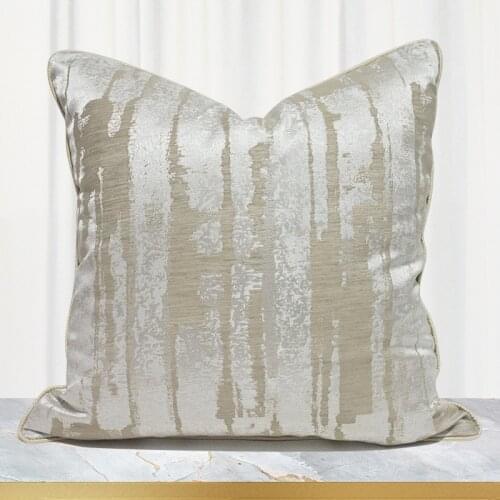 Beige Sofa Pillowcase Decorative Cushion Cover Couch Cushion Hotel Bedroom Bed Cushion Large Back Cushion Cover