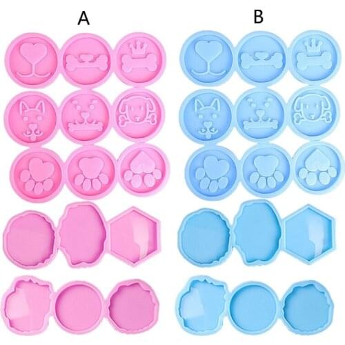 Phone Grip Epoxy Resin Mold On Top Mold Kit 15 Cavity Silicone Irregular Round Mount Phone Holder Stand Molds Craft Tool