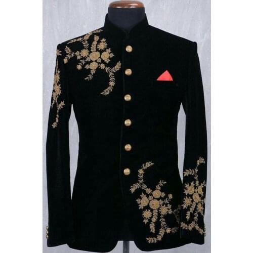 Custom Made Wedding Tuxedos Fit Formal Best Man Suits Groom Wear Mens Tweed Only One Piece Jacket