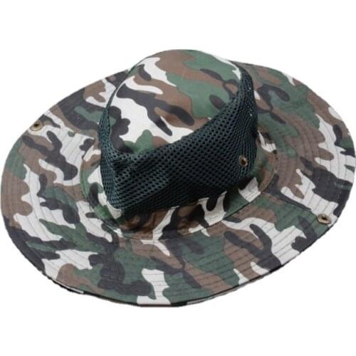 Camouflage Tactical Cap Military Boonie Hat US Army Caps Camo Men Outdoor Sports Sun Bucket Cap Fishing Hiking Hunting Hats