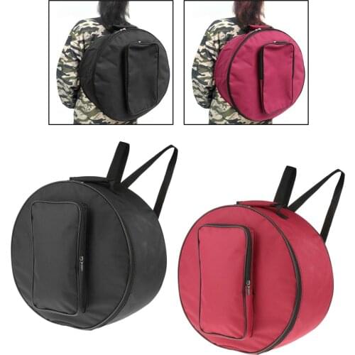 Snare Drum Bag Backpack Case Cover Storage Bag Carrying Case with Shoulder Strap Outside Pockets Drum Percussion Parts Accessory