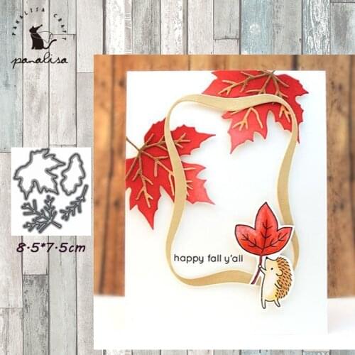 Panalisacraft Leaves Metal Cutting Dies And Stamps cut die scrapbooking Album Paper Card Craft Embossing