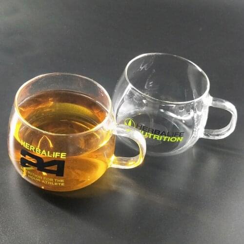 New Arrival 400ml Herbalife Nutrition Wholesale Water Bottle Coffee Cup with Handle Beer Mug Tea Glass Cups Home Drinkware
