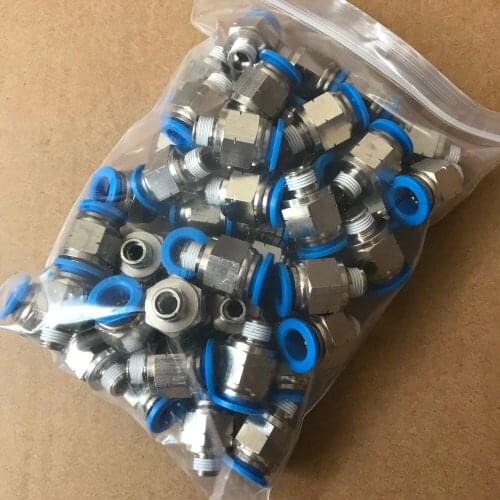 PC 1/2-N04 tube size 1/2 to 1/2 NPT thread Push In Joint Pneumatic Connector Quick Fittings