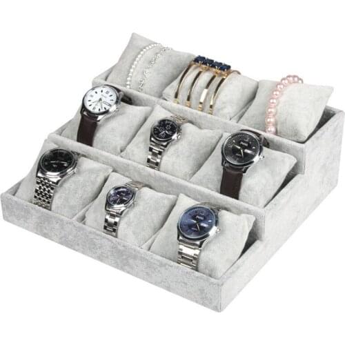 Professional Velvet Jewelry Display Holder Organizer Storage For Bracelet Chain Bangle Watch