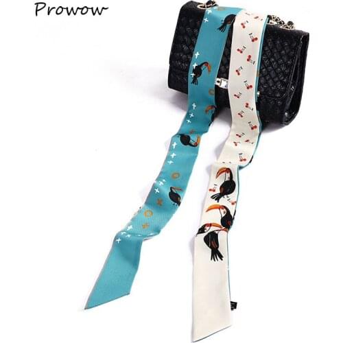 Silk Scarf Women Design Scarf Duplex printing Ties Fashion Head Scarves Brand Handle Bag Ribbons Summer Long Scarves SJ151