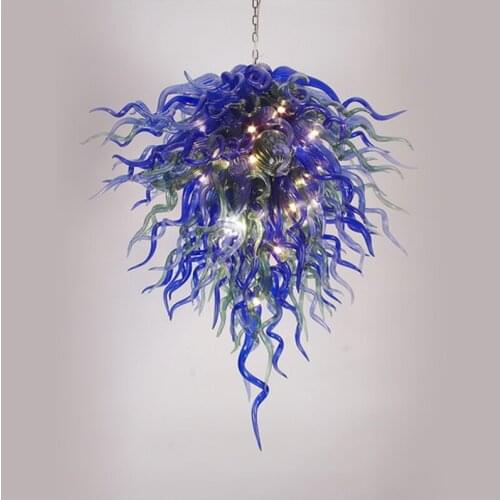 Modern Crystal Art Decoration Customized Blown Murano Glass LED Home Decor Chandeliers Lightings