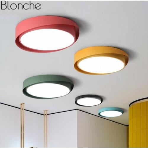 Modern Led Ceiling Lights for Living Room Bedroom Lamp Nordic Round Ceiling Lamp Home Art Decor Kitchen Light Fixtures Luminaire