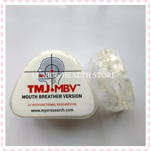 Dental mouth breather trainer TMJ-MBV with large breathing holes/Orthodontic Teeth trainer Appliance TMJ.MBV for snorers