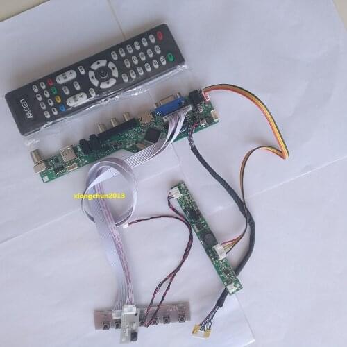 LED AV USB VGA card LCD TV HDMI Controller driver Board display kit For 23.8" LM238WF1 1920X1080 panel monitor cable