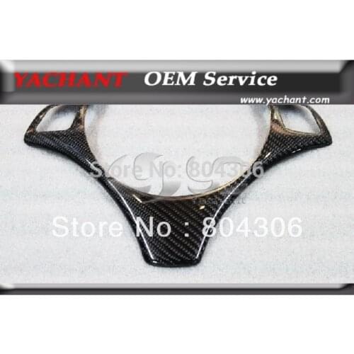 Carbon Fiber Steering Wheel Spoke Cover Trim Fit For 2004-2011 3 Series E90