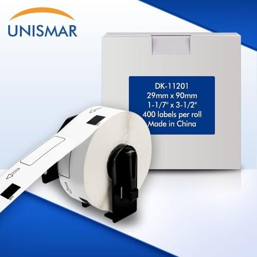 Unismar for Brother DK 11201 Thermal Paper Address Barcode Label DK-11201 90*29mm Paper Sticker for Brother Label Printer QL-500