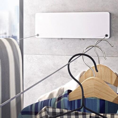 Retractable Clothesline Indoor Outdoor Laundry Hanger Clothes Dryer Organiser Clothes Drying Rack Rope Bathroom Accessories