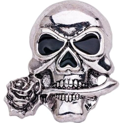 Day Of The Dead Halloween Skull Badge Brooch Pin Punk Gothic Scary Corsage