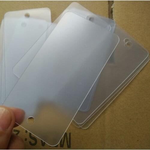 20PCS , 4.5 * 9 cm Frosted PVC jewelry blank swing tags dress/shirt hang tag 25s thickness