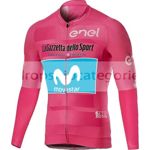 2020 cycling movistar winter thermal fleece Long Sleeve cycling Jersey MTB Bike Bicycle cycling set MEN winter cycling wear