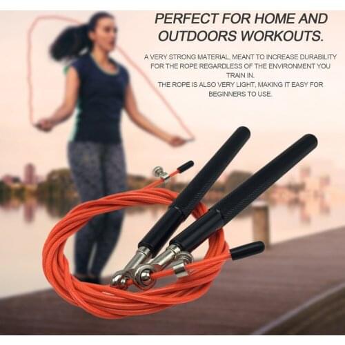 3 Meters Metal Ball Bearing Adjustable Training Speed Jump Exercise Rope Sport Skipping Fitness Equipment Home Gym Drop Shipping