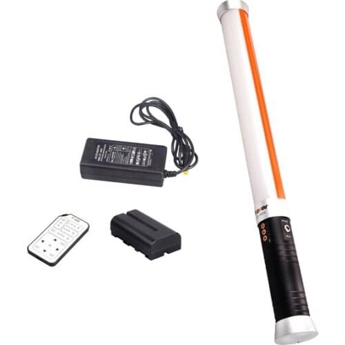 55cm Portable Handheld 298 PCS LED beads Magic Tube Light MTL-900D as Ice Light With Color temperature half Orange & half White