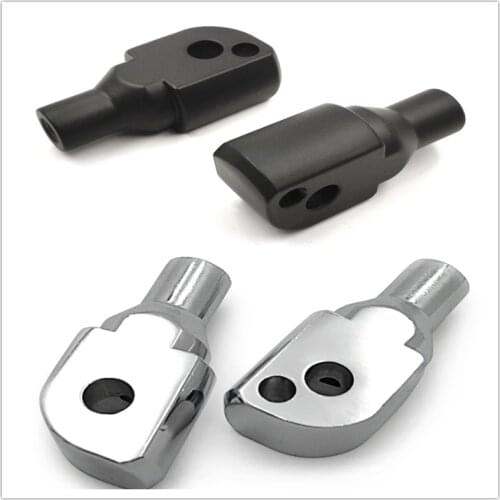 Aftermarket motorcycle parts Black Footpeg Adapter For passenger 2018-later Harley Softail Fat Boy FLFB Fat Bob FXFB chrome