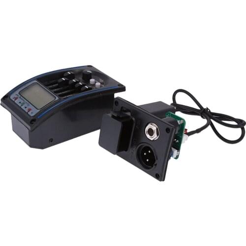 Acoustic Guitar 5 Band Preamplifier Preamp EQ Tuner Pickup Equalizer System