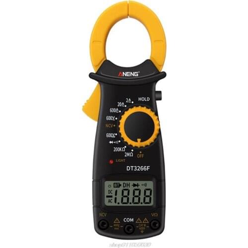 DT3266F Digital Clamp Meter Multimeter AC/DC Voltage Current Ampere NCV Resistance Diode Tester with Buzzer Au2 21 Dropship
