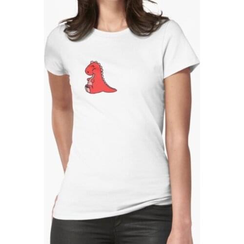 Red Sticker T-Shirt Print Top