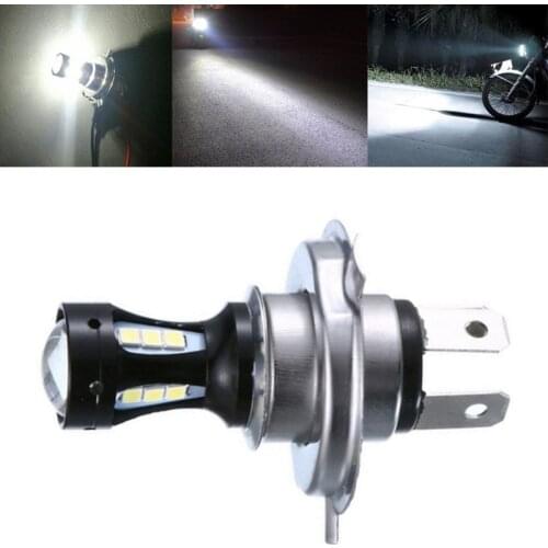 H4 Motorcycle Headlight 3030 18SMD 950LM 6000K 18W 12-24V LED Car Head Lamp Bulb U90C