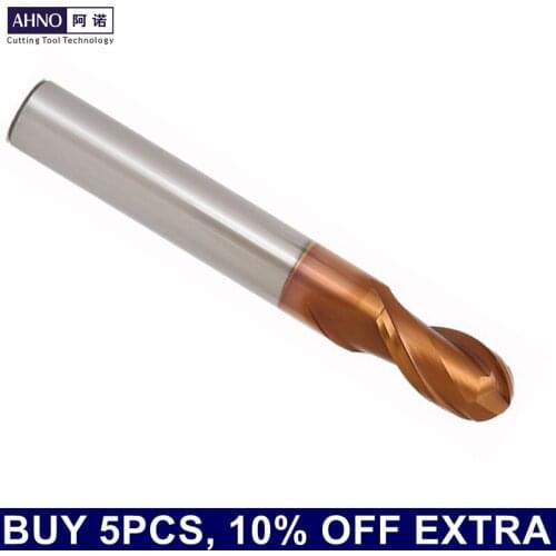HRC55 Solide Carbide Ball Nose End Mills CNC Milling Tools for Metal or Wood or Plastic Working
