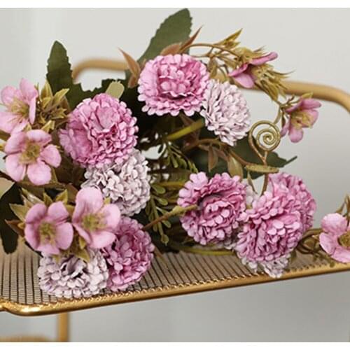 11 Heads Artificial Flower Silk Carnation Flowers Festive Bouquets Floral Mothers Day Teachers Day Decoration Fake Flower