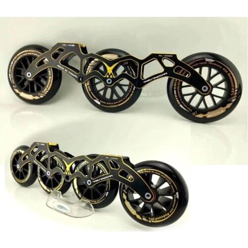 Japy Skate Speed Inline Skate Frames For 4*110mm or 3*125mm Wheels Adjustable 7000 Aluminum Skating Base Selective Roller Skates