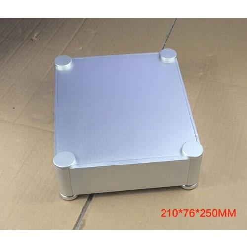 210*76*250MM All-aluminum Power Amplifier Chassis 2106T DIY Preamp Case DAC Shell Amp Box Amplifier Enclosure Audio Box