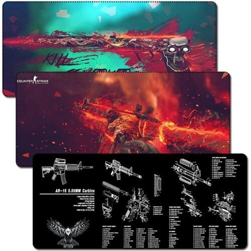 CSGO Large Game Mouse Pad Mat Laptop Gaming Mousepad XL Anti-slip Rubber Grande Gamer Mouse Pad Fashion Office Desk Computer Pad