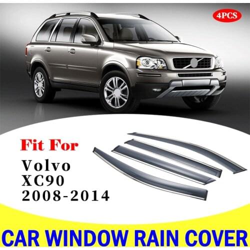 FOR Volvo XC90 2008-2014 window visor car rain shield deflectors awning trim cover exterior car-styling accessories parts