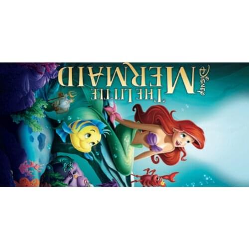 Little Mermaid pattern printing cool and big beach towel super soft bamboo fiber bath towels for gym travel shower 140x70cm