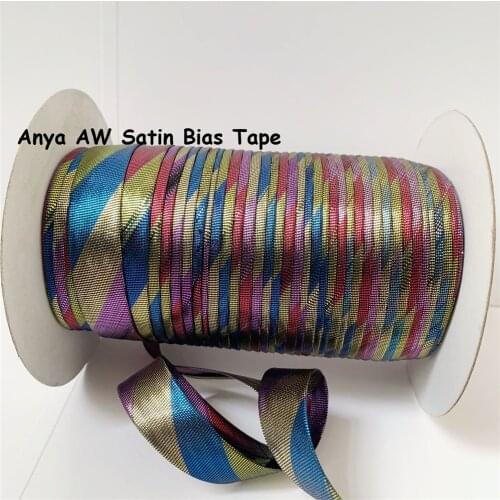 Metallic bias tape 5/8" (15mm)X20Yards/Card handmade For DIY Garment Sewing And Trimming