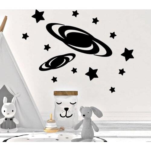 Diy Planet Wall Sticker Removable Wall Stickers Diy Wallpaper For Living Room Kids Room Decoration Accessories Murals