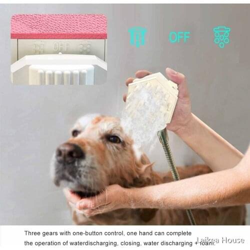 Pet Shower Bath Nozzle Combing Pet Bath Brush Bathroom Supplies ABS SPA Shampoo Massage Brush Dogs Cats Cleaning Grooming Tool