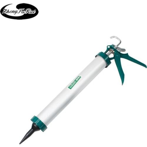 Glass glue gun Manual caulking gun Gluing structure glue gun Semi-circular rotating true tooth barrel type soft glue gun