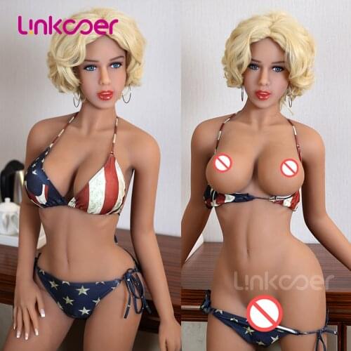Linkooer 158cm Silicone Sex Doll with Metal Skeleton Sexy Breast Top Beauty Oral Vagina Sexy Toys for Men Life Size