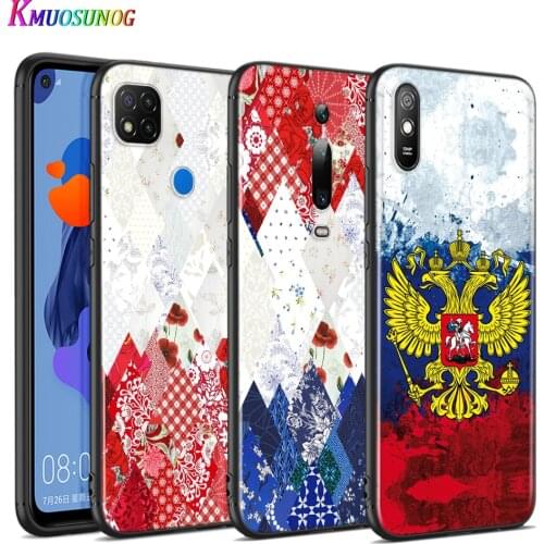 Silicone Cover Russian National Flags Emblem For Xiaomi Redmi 9T 9 9C 9A 9AT 9i 8 8A 7 6 Pro 7A 6A 5 5A 4X Plus Phone Case