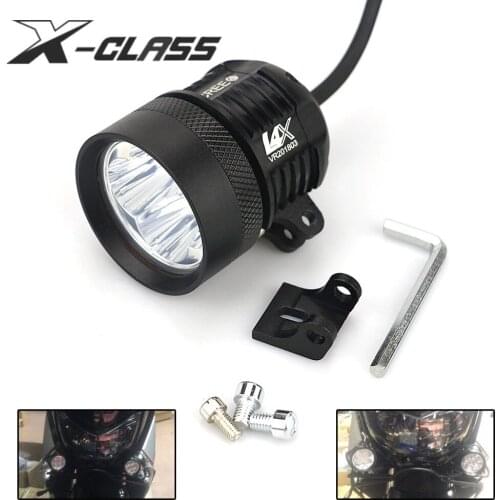 Universal Motorcycle Head Lamp LED Spot Light Outdoor External High Beam Light 6500K for Honda Yamaha Cruiser Scooter ATV Marine