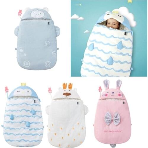 Winter Autumn Cotton Infant Baby Sleeping Bag Newborn Bedding Wrap Sleepsack Cartoon Baby Blanket Swaddling