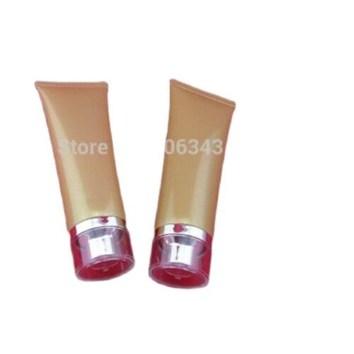 80ml gold soft tube or mildy wash tube or butter or handcream tube with acrylic silver lid