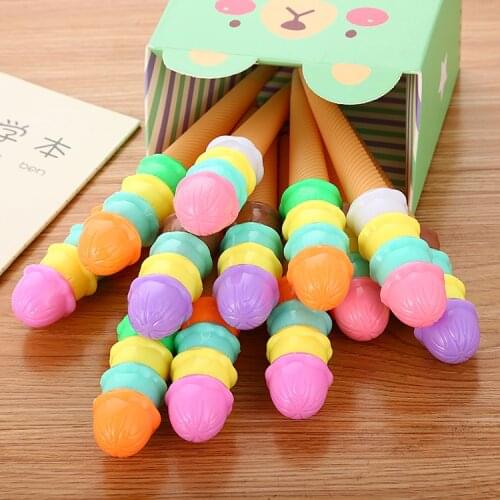 1 Pcs Kawaii Stationery Pen Cute Ice Cream Student Needle Gel Pen Cartoon 0.5mm Water Pen Papelaria