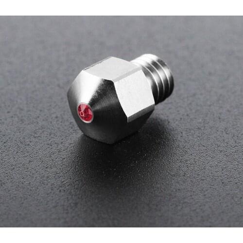 FDM 3d Printer Titanium Alloy Mk8 Ruby Nozzle 0.4mm 1.75mm Nozzles High Temperature For PETG ABS PET PEEK Nylon Printer