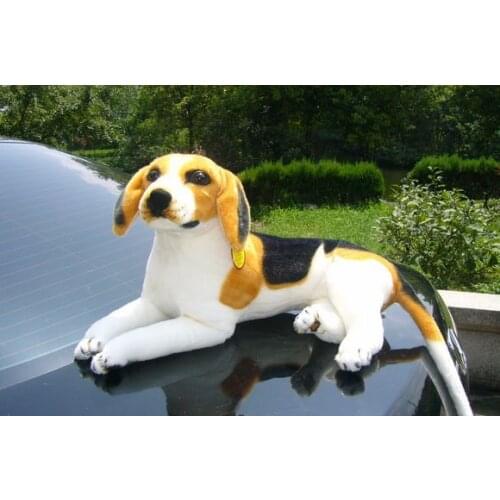 Free shipping new arrival Plush toy dog cloth doll Simulation dog cute Beagles high quality childrens gift Dogs prone position