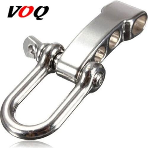Wholesale Outdoor Survival Bracelet Stainless Steel Color 3 Hole Adjustment Buckle Bracelet Connection Fastener Jewelry Making