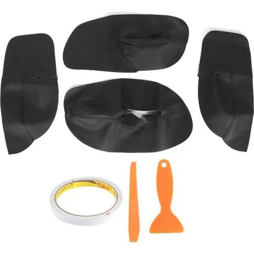 Car Door Armrest Cover Microfiber Leather Trim Sticker Fit For MK4/Bora 1998‑2006 4‑Door Models Door Armrest Holster